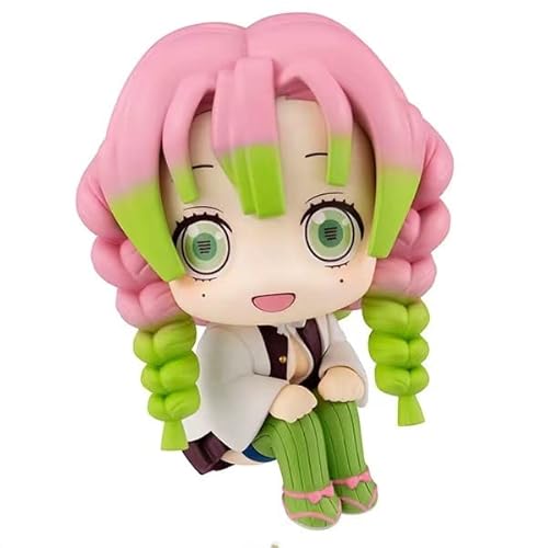 Jilijia Kanroji Mitsuri Look Up Figur Shinazugawa Sanemi Palm Sitzposition Figur Kuchen Ornament Anime Niedliche Statue Puppe Sammlung Figur von Jilijia