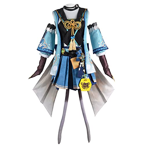 Jilijia Kirara/Hu Tao Cosplay Kostüm Full Set Halloween Outfits Anime Game Fairy Costumes Cosplay Altes Kostüm von Jilijia