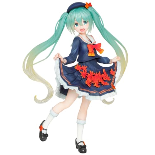 Jilijia Miku Action Figur Anime Charakter Uniform Dress Up Mädchen Statue PVC Figur Stehende Position Statische Modell Ornament Geschenk 18cm von Jilijia