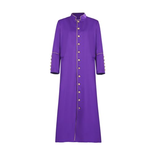 Jilijia Mittelalterliches Priester Cosplay Kostüm Europäischer Gerichtshof Klerus Robe Langarm Pastor Outfit für Halloween, Kirchenveranstaltungen, Theateraufführungen Jilijia Mittelalterliches Priester Cosplay Kostüm Europäischer Gerichtshof Klerus Robe Langarm Pastor Outfit für Halloween, Kirchenveranstaltungen, Theateraufführungen von Jilijia