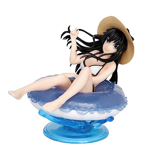 Jilijia My Teen Romantische Komödie Snafu Figur Statue 9,5 cm Yukinoshita Yukino Actionfigur Badeanzug Version Sitzposition Modell Skulptur Dekration Geschenke von Jilijia