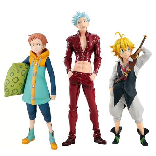 Jilijia The Seven Deadly Süns: Wrath of the Gods Figuren Ban/King/Meliodas Anime Figuren Stehende Position Modell PVC Actionfigur Statue Sammlerstück Geschenk von Jilijia