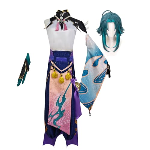 Jilijia Xiao Role Cosplay Kostüm Anime Game Cosplay Halloween Outfit mit Perücke Cartoon Manga Fancy Dress von Jilijia