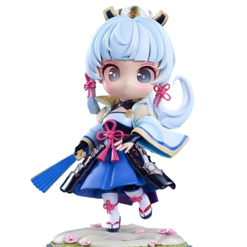 Jilijia Yae Miko/Kamisato Ayaka Q Version Figure Look Up Figure Cartoon Girl Anime Collectible Desktop Ornaments von Jilijia