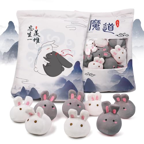 Mo Dao Zu Shi Snack Weiches Kissen Weiche Minifigur Gefüllte Eine Tüte Puffs Snacks LAN Wang Ji/Wei Wu Xian Weiches Wurfkissen für Heimdekoration von Jilijia