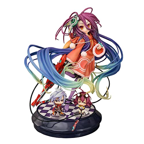 No Game No Life Figur Schwi Dola/Shiro/Jibril/Hatsuse Izuna Figur PVC Action Figure Toys Doll Q Version Figure Anime Game Figure Collection von Jilijia