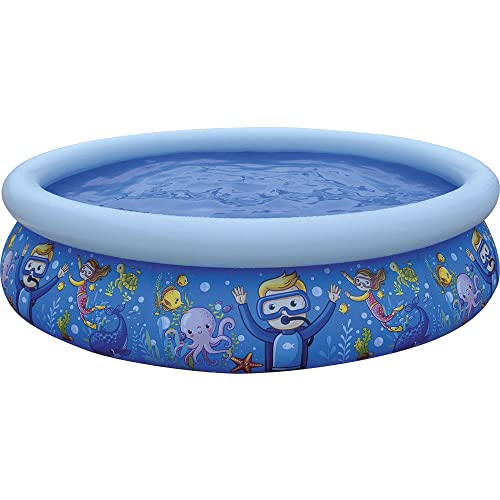 Jilong Piscina Autoportante Mondo Marino Freistehender Pool Weltmarine, blau von Jilong