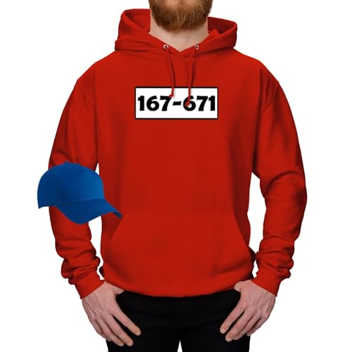 Jimmys Textilfactory Hoodie Panzerknacker Karneval Kostüm Set Wunschnummer XS-5XL Herren Verkleidung Fasching Outfit Rosenmontag Karnevalszug JGA, Größe:3XL, Set: light Cap, Logo: Standard-Nr von Jimmys Textilfactory