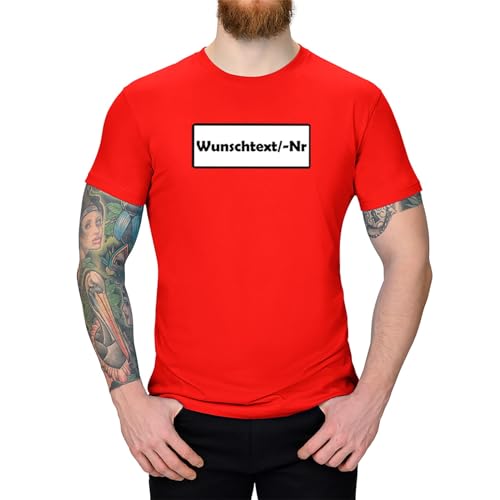 Jimmys Textilfactory T-Shirt Panzerknacker Karneval Kostüm Set Wunschnummer XS-5Xl Herren Verkleidung Fasching Rosenmontag Karnevalszug, Größe:3XL, Shirt only, Logo: Wunsch-Nr von Jimmys Textilfactory