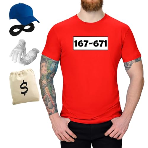 Jimmys Textilfactory T-Shirt & Tütü Panzerknacker Karneval Kostüm Set & Tüllrock XS-5XL Herren Verkleidung Fasching Outfit Rosenmontag JGA, Größe:2XL, Set: Deluxe+, Logo: Standard-Nr Jimmys Textilfactory T-Shirt & Tütü Panzerknacker Karneval Kostüm Set & Tüllrock XS-5XL Herren Verkleidung Fasching Outfit Rosenmontag JGA, Größe:2XL, Set: Deluxe+, Logo: Standard-Nr von Jimmys Textilfactory