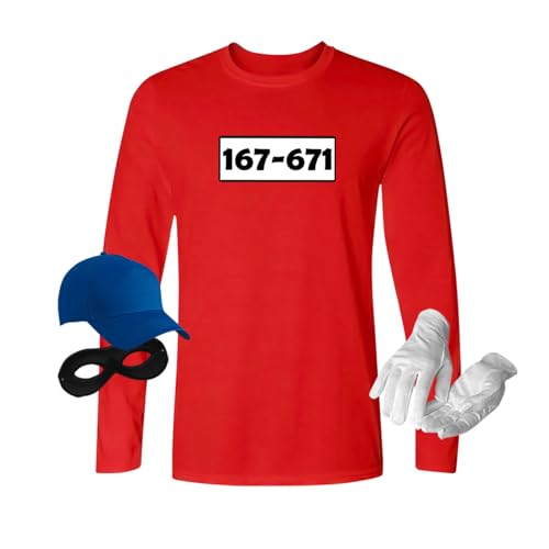 Jimmys Textilfactory Longsleeve Panzerknacker Karneval Kostüm Set Deluxe XS-5XL Herren Verkleidung Fasching Rosenmontag Karnevalszug, Größe:XL, Set: deluxe+, Logo: Standard-Nr von Jimmys Textilfactory