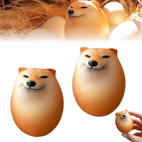 Shiba Inu Puppy Squeeze Toy, Shiba Inu Stress Relief Squishy Toys, Slow Rising Squishy Stress Relief Toy for Adults, Dog Fidget Sensory Toy for Kids, Pack of 2 von JinXsen