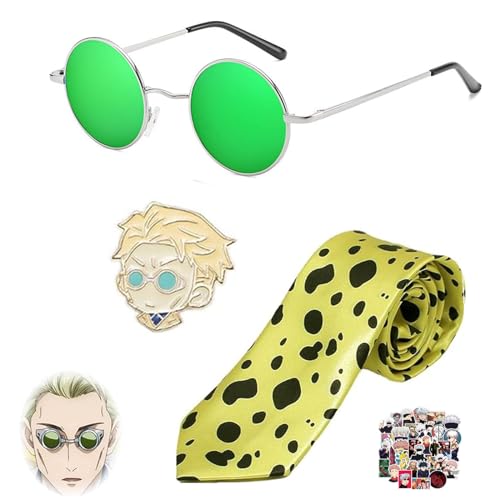 JinYu Kento Nanmii Cosplay Krawatte Brille Pins & Aufkleber Anime Cosplay Prop für Fans von JinYu