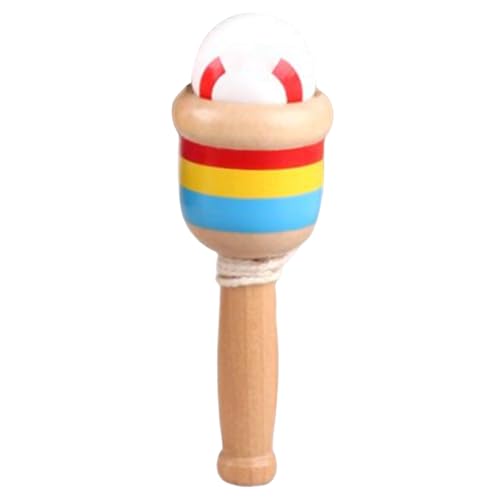 Jingmiger Ball aus Holz, zum Werfen und Fangen, sensorisches Lernspiel, Konzentrationstrainingsspielzeug für Mädchen, , Picknick, Park, , Geburtstag, Ostern, Camping, Schule Jingmiger Ball aus Holz, zum Werfen und Fangen, sensorisches Lernspiel, Konzentrationstrainingsspielzeug für Mädchen, , Picknick, Park, , Geburtstag, Ostern, Camping, Schule von Jingmiger