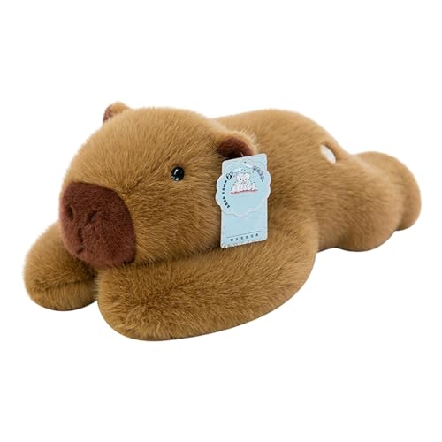 Jingmiger Capybara-Plüschtier, kuschelige weiche Tierpuppe, Stofftiere Super weiche gefüllte Spielzeug Plüsch, Puppenkissen für Mädchen, Kinder, Sofakissen für Wohnzimmer und Schlafzimmer von Jingmiger