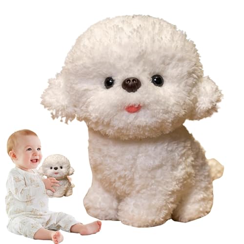 Jingmiger Hund aus Plüsch, Hund aus Plüsch – weich zum Kuscheln von 7,8 Zoll – Hund, niedliche Plüschdekoration, spielerischer Begleiter für Zuhause, Wohnzimmer, Schlafzimmer Jingmiger Hund aus Plüsch, Hund aus Plüsch – weich zum Kuscheln von 7,8 Zoll – Hund, niedliche Plüschdekoration, spielerischer Begleiter für Zuhause, Wohnzimmer, Schlafzimmer von Jingmiger