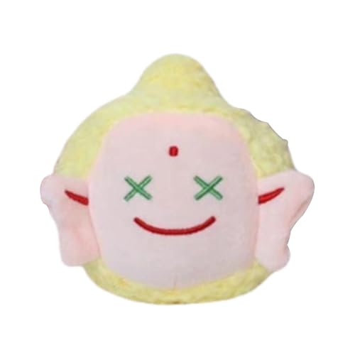 Jingmiger Plüschbeutel Charme, Buddha Stoffed Toy | Soft Cartoon Stoffed Puppe - Altes Buddha Design Hangable Ornament Sammlerspielzeug, Autoschlüsselringzubehör für Mädchen von Jingmiger