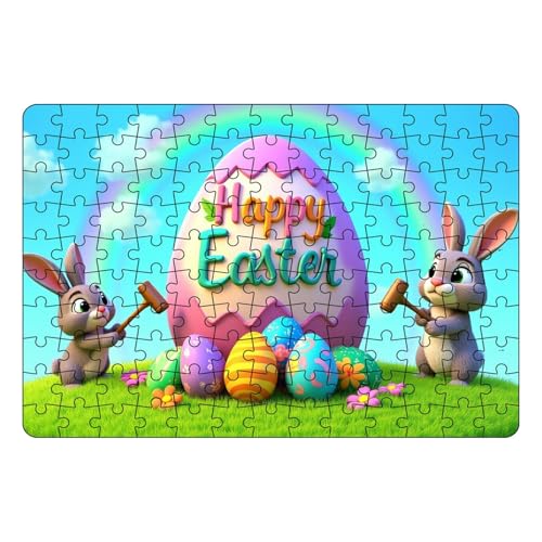 Osterpuzzle, Osterhasen-Puzzle, süßes Osterei-Puzzle, Heimdekoration, Hasenbild, Urlaubsdekoration, Cartoon-Osterzubehör für Erwachsene Osterpuzzle, Osterhasen-Puzzle, süßes Osterei-Puzzle, Heimdekoration, Hasenbild, Urlaubsdekoration, Cartoon-Osterzubehör für Erwachsene von Jingmiger