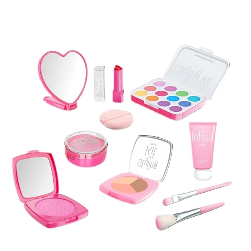 Play Make-up-Set für Kinder,Make-up-Set für Kinder | Pretend Kosmetiksets für Mädchen - Sichere Make-up-Spielzeugsets, gefälschtes Kinderspiel-Kosmetikspielzeugset für Kinder und kleine Mädchen von Jingmiger