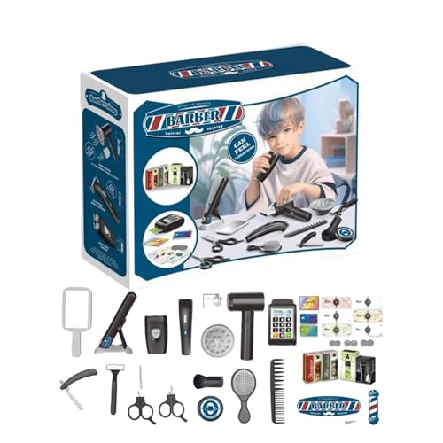 Stylist-Friseur-Rollenspielset, Rollenspielset für Friseursalons,Friseur-Schönheitssalon-Spielset | Salon-Friseur-Make-up-Set für Kleinkinder, und Mädchen im Alter von 3–8 Jahren von Jingmiger