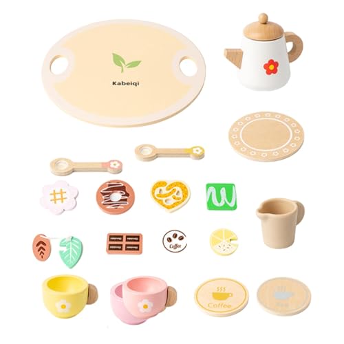 Teeparty-Set für kleine Mädchen,Prinzessin-Teeparty-Set | Teeparty-Sets für Kleinkinder | Luxuriöses Tea-Party-Essen-Dessert-Spielzeug mit Tassen, Tellern und Zubehör von Jingmiger