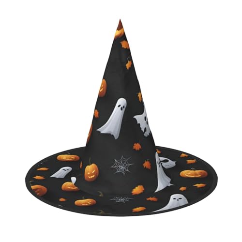 Jingong Niedlicher Halloween-Hexenhut, faltbar, spitzer Hut, Partyzubehör, Halloween-Kostüm-Zubehör von Jingong