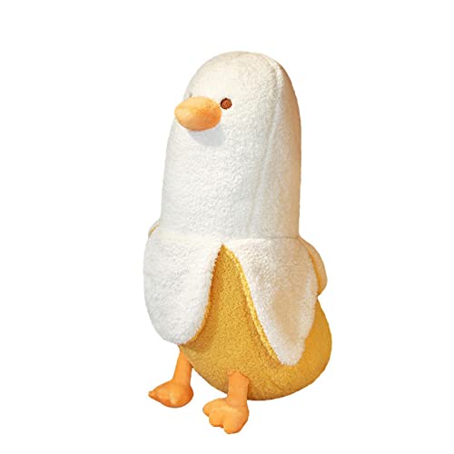 Banane Ente Plüschtier, 50 cm Weiches Banane Ente Plüschkissen Spielzeug, Banane Ente Plüsch Stofftier, Banane Ente Schlafendes Kuscheltier, Umarmungskissen Tier Geschenke für Kinder Mädchen Junge von Jingyash