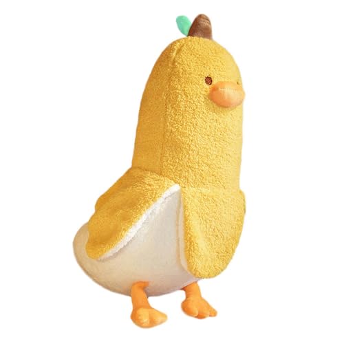 Banane Ente Plüschtier, 50 cm Weiches Banane Ente Plüschkissen Spielzeug, Banane Ente Plüsch Stofftier, Banane Ente Schlafendes Kuscheltier, Umarmungskissen Tier Geschenke für Kinder Mädchen Junge von Jingyash