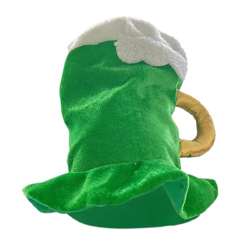 Jipersuo Glitzernde St. Patrick's Day Hut mit goldener Dreifaltigkeitskleeblatt irischen Stil Party Performance Requisiten Festtagsdekoration (A) von Jipersuo