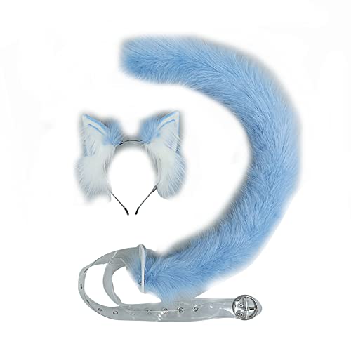 Jiqoe 2 Stücke Cartoon Ohren Form Haarband Multi Cosplay Tiere Schwanz Zubehör Frauen Mädchen Kid Party Stirnband von Jiqoe