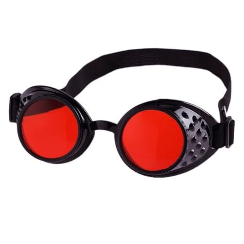 Jiqoe Cybers Goths Cosplays Sonnenbrille Vintaeg Brille Brille Halloween Elastischem Gürtel Geschenke von Jiqoe