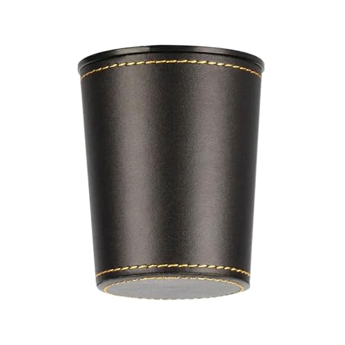 Jiqoe PU Leder Würfel Tasse Flanell Innen Würfel Shaker Tasse Ruhiges Schütteln Unterhaltung Würfel Schüssel Für Würfel Brettspiel Party von Jiqoe