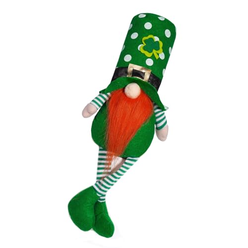 Jiqoe Regenbogen Zwerge Plüschpuppen Für Patricks Day Irisches Festival Beine Kobold Skandinavisches Schwedisches Tomte Figurenspielzeug von Jiqoe