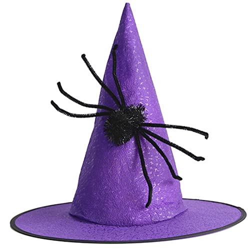 Jiqoe Witch Wizard Magican Halloween Requisiten Neujahr Dicke Maskerade Erwachsene Kinder Halloween Hexenkostüm von Jiqoe