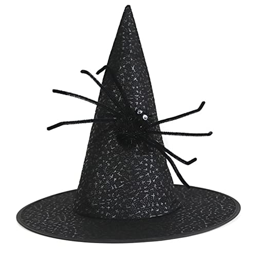 Jiqoe Witch Wizard Magican Halloween Requisiten Neujahr Dicke Maskerade Erwachsene Kinder Halloween Hexenkostüm von Jiqoe