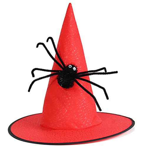 Jiqoe Witch Wizard Magican Halloween Requisiten Neujahr Dicke Maskerade Erwachsene Kinder Halloween Hexenkostüm von Jiqoe