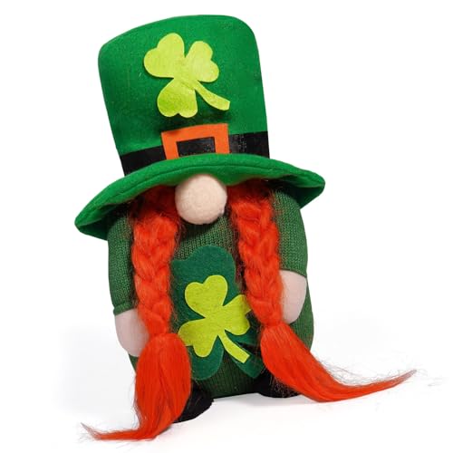 Jiqoe Zwerge Plüschpuppen Ornament Für Feiertagsdekorationen Patricks Day Irish Festival Schwedische Tomte Zwergelfen Figur Spielzeug von Jiqoe