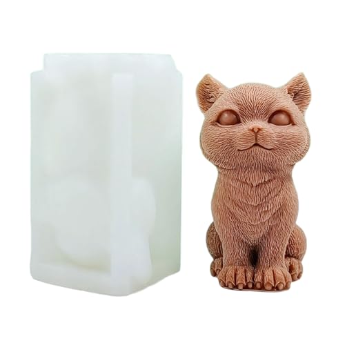 Lovely Cats Candle Molds Molds Sitting Cats Silicone Molds Soap Molds Animal Clay Moulds For Candle Making von Jiqoe