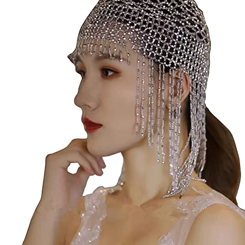 Perlen Flapper Cap Kopfschmuck Vintage Roaring 20er Jahre Kopfschmuck Kleopatras Kopfschmuck Kostüm Kopfbedeckung von Jiqoe