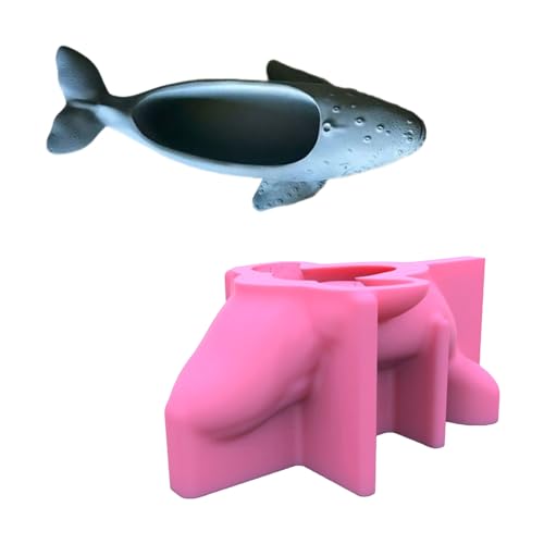 Whale Planter Resin Mold Flower Pots Cement Mold Candlestick Holder Molds Epoxy Castings Silicone Mould Concrete Plaster Mold von Jiqoe