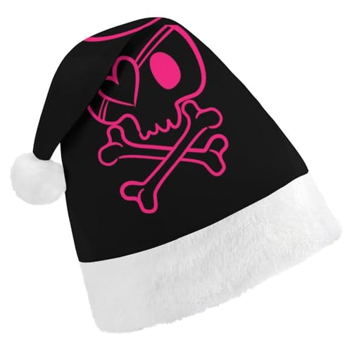 JiuPopular Weihnachtsmütze, niedlicher Totenkopf-Hut für verschiedene Feiertagspartys von JiuPopular