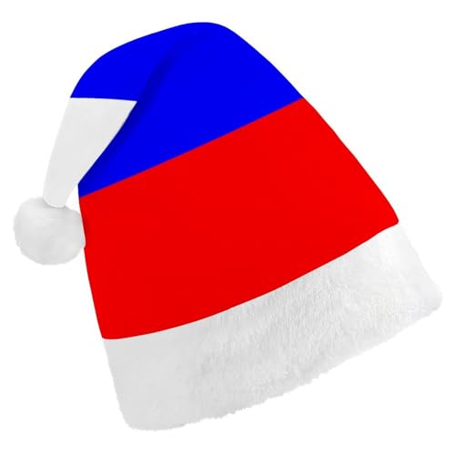 JiuPopular Weihnachtsmütze für Erwachsene, russische Flagge, Hut für verschiedene Feiertagspartys von JiuPopular