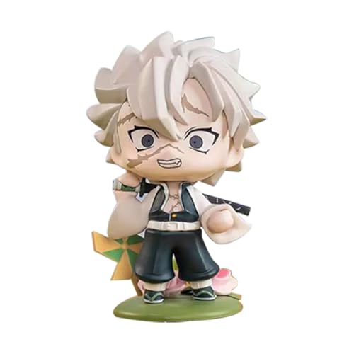 Anime Figur Kamado Tanjiro Look Up Figur, Q Ver Kamado Nezuko Kuchen Topper, Mini Hashibira Inosuke Actionfigur Modell Tokitou Muichirou Figur Statue Desktop Decoration Collection von Jiumaocleu