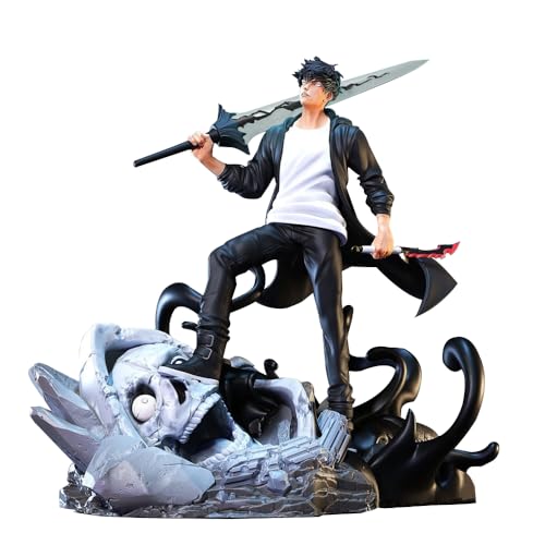 Anime Sung Jin Woo Figur Statue 20 cm Sung Jin Woo Actionfigur Kampfmodell PVC Skulptur Desktop Dekoration Sammlerstücke Anime Sung Jin Woo Figur Statue 20 cm Sung Jin Woo Actionfigur Kampfmodell PVC Skulptur Desktop Dekoration Sammlerstücke von Jiumaocleu