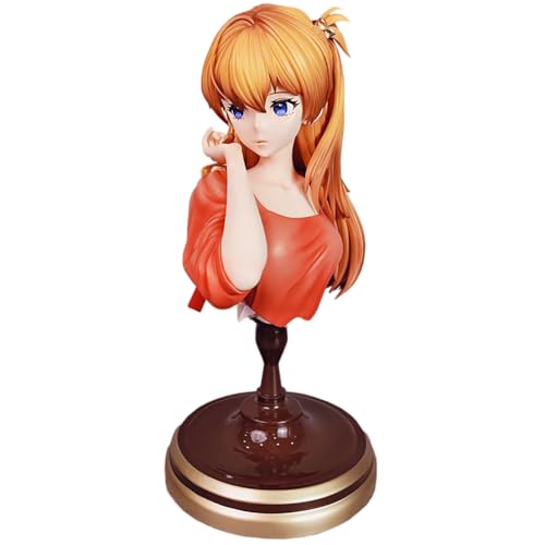 Asuka Langley Soryu Figur Büste Statue Modell 1/10 Harz Anime Figur Büste Handgefertigt Sammlerstück Desktop Display Auto Dekoration von Jiumaocleu