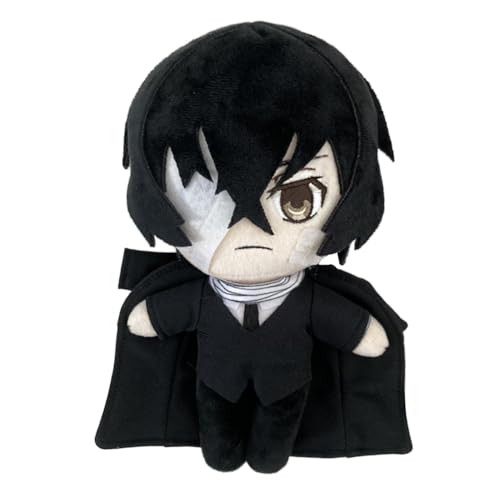 Jiumaocleu Bungo Stray Dogs Plush Dazai Osamu Stuffed Doll Anime BSD Plushies Figure Soft Plush Hug Pillow Cushion Sofa Decoration Xmas Gifts for Kids and Adults von Jiumaocleu