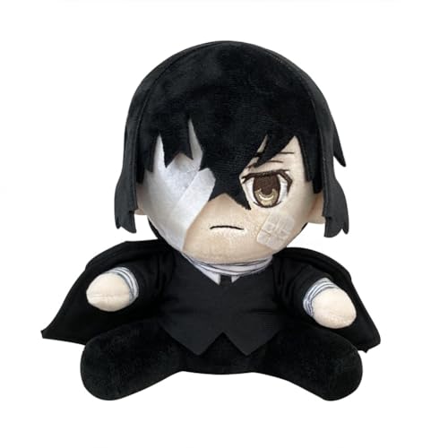 Jiumaocleu Bungo Stray Dogs Plush Dazai Osamu Stuffed Doll Anime BSD Plushies Figure Soft Plush Hug Pillow Cushion Sofa Decoration Xmas Gifts for Kids and Adults von Jiumaocleu