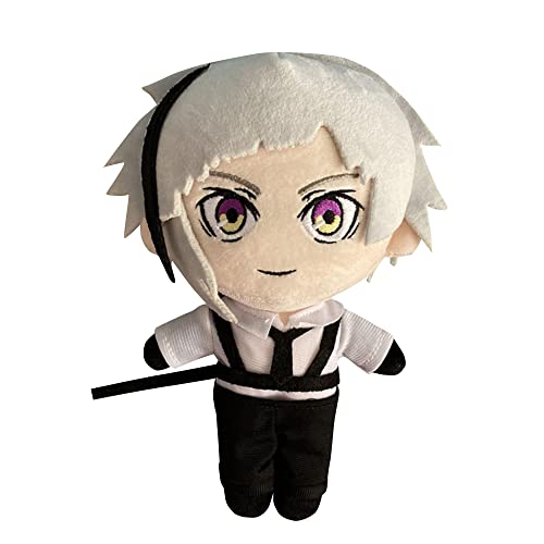 Jiumaocleu Bungo Stray Dogs Plush Nakajima Atsushi Stuffed Doll Anime BSD Plushies Figure Soft Plush Hug Pillow Cushion Sofa Decoration Xmas Gifts for Kids and Adults von Jiumaocleu