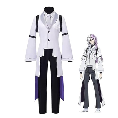 Bungo Stray Dogs Sigma Cosplay Costume with Wig Men's Full Set of Anime Uniform Outfit Suit with Accessories for Halloween Carnival Party Props von Jiumaocleu