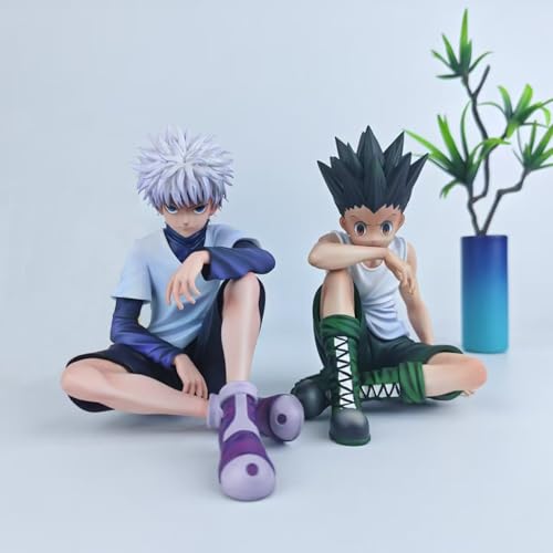 GON FREECSS Figur Statue, sitzende Pose, Anime-Figur, Modell, Gon, Freecss Nudel-Stopper, Dekoration, handgefertigt, Sammlerstück, Geschenke für Fans von Jiumaocleu